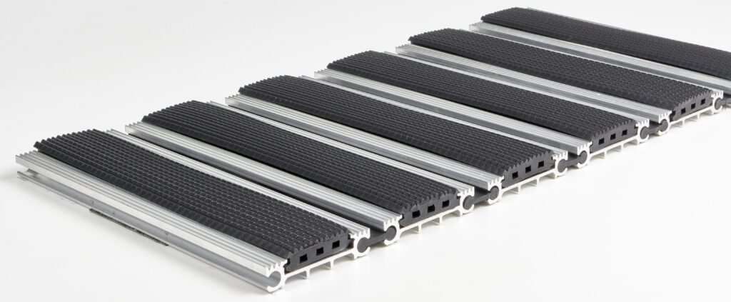 keskeny változat, PVC töltet, Atrium barna-szürke textil, Bfl-s1